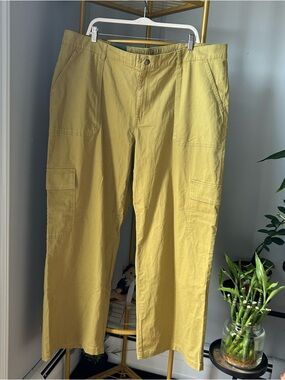 wild fable Yellow mustard cargo Pants Relaxed Fit Utility Trousers plus size 2X